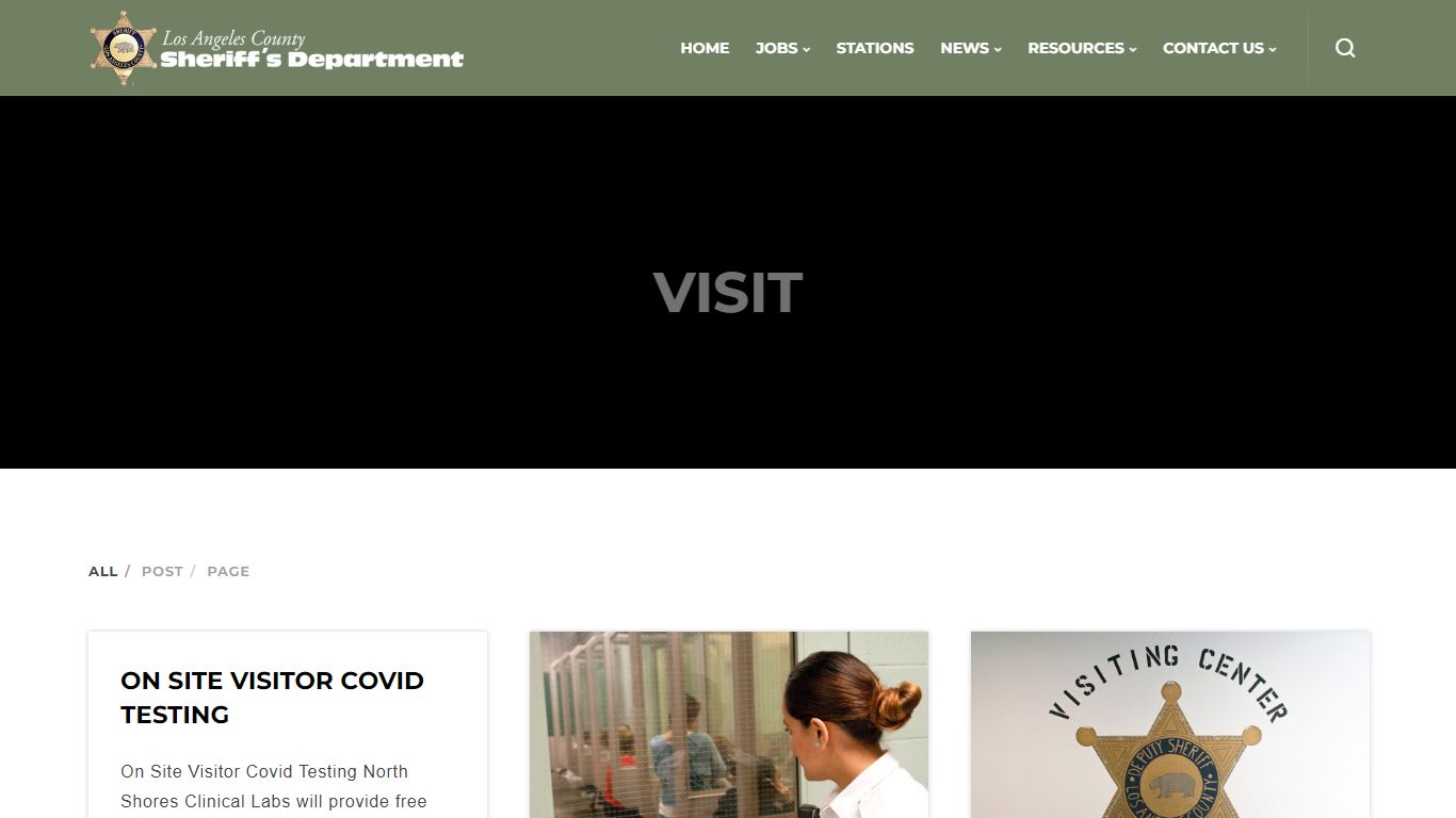 Visit - Los Angeles County Sheriff's Department